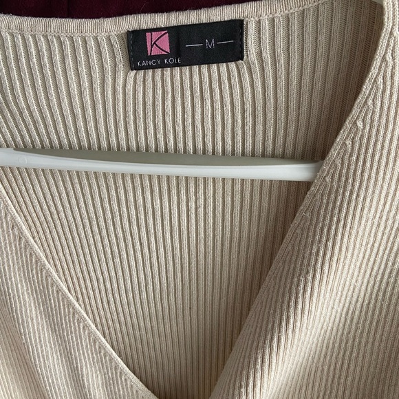 Kancy Kole Cream Wrap Dress - Picture 5 of 6